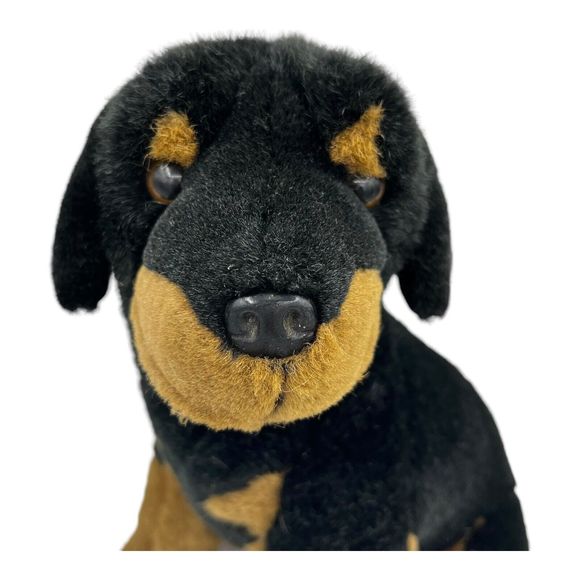 E & J Limited Rottweiler Prima Classic Collection Realistic Plush Dog 12” Rottie - Picture 2 of 9
